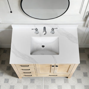 37-Inch Quartz Bathroom Vanity Top
