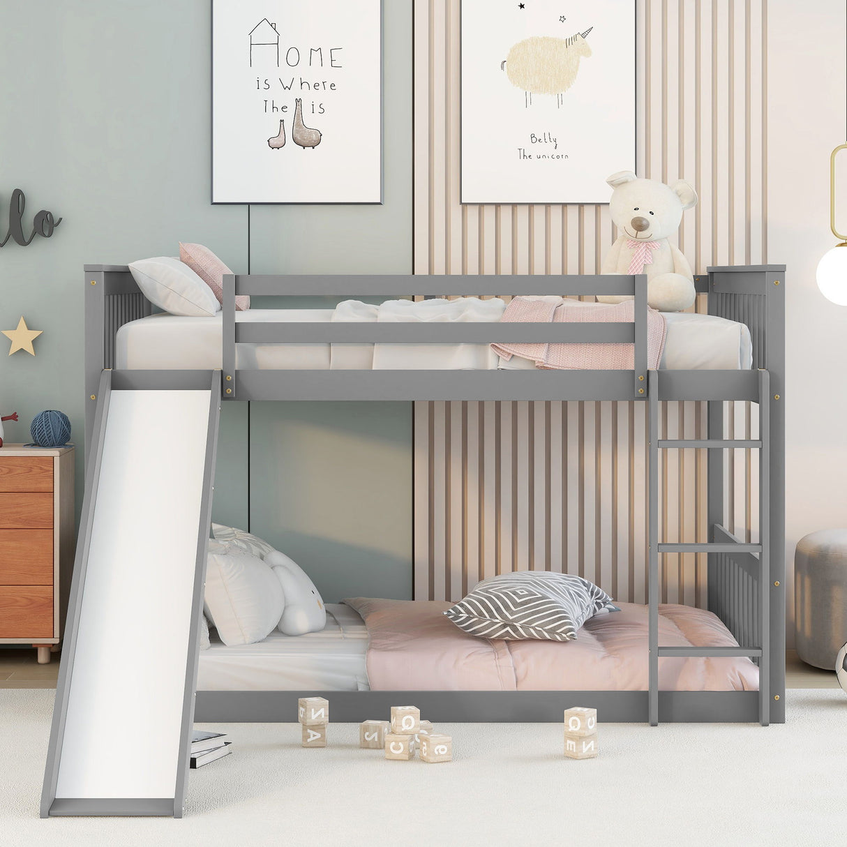 Bunk Bed With Slide And Ladder