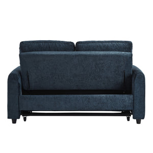 Pull Out Sofa Bed With Adjustable 3 Position Backrest, USB Charging Ports, Side Pockets
