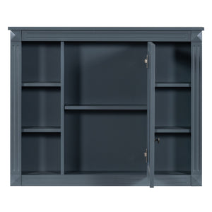 Bathroom Vanity With Top Sink, Mirror Cabinet, 2 Soft Closing Doors & 2 Drawers