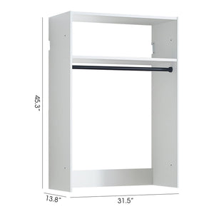 Devi - Wall Mounted Wood Closet System