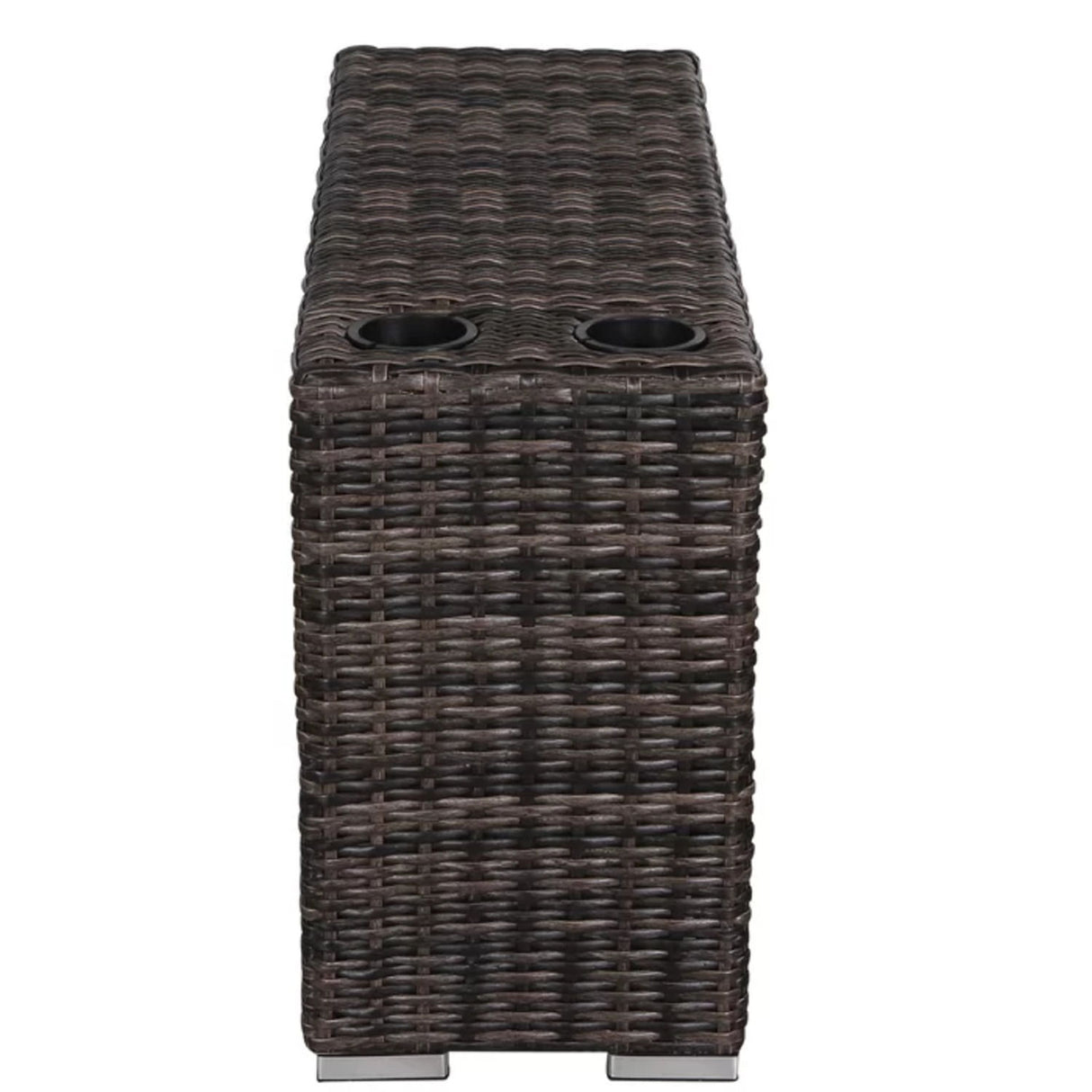 Stylish Rattan Wicker Person Seating Group With Premium Sunbrella Cushions Perfect For Outdoor Entertaining