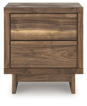 Chirason - Two Drawer Night Stand - Brown - Best Buy Furniture