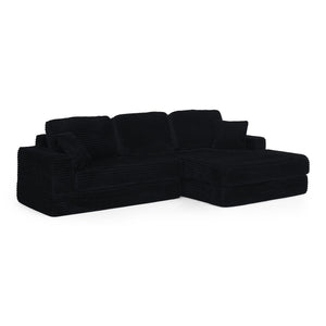 Modern Minimalist L Shape Modular Sectional Sofa, Couch
