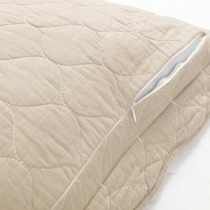 Coastal Chic Scalloped Edge Reversible Quilt 3 Piece Set