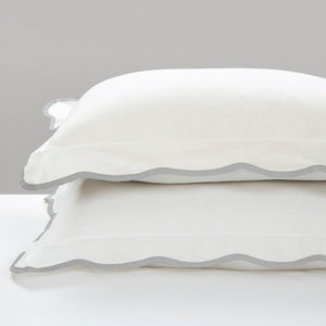 Coastal Chic Scalloped Edge 3 Piece Comforter Set