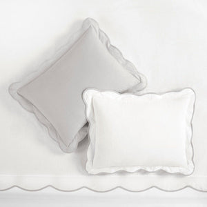 LushDecor Coastal Chic Scalloped Edge 100% Cotton Reversible Duvet Cover Set - view 2