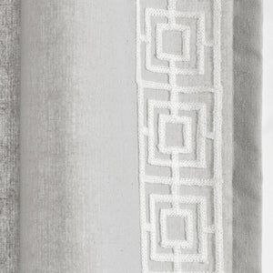 Luxury Modern Square Embroidery Border Window Curtain Panel