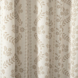 Doreen Delicate Floral Window Curtain Panel Set