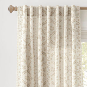 Doreen Delicate Floral Window Curtain Panel Set