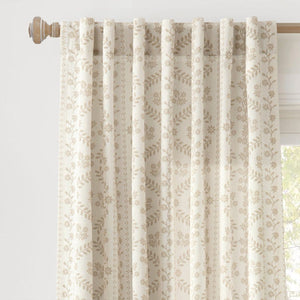 Doreen Delicate Floral Window Curtain Panel Set
