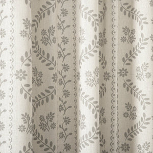 Doreen Delicate Floral Window Curtain Panel Set
