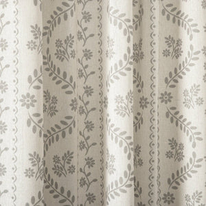 Doreen Delicate Floral Window Curtain Panel Set