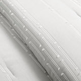 Clipped Stripe Jacquard 3 Piece Comforter Set