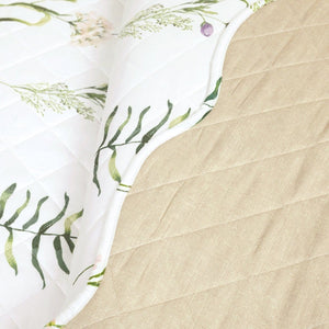 LushDecor Watercolor Wildflower Scallop Edge Floral 3 Piece Quilt Set - view 3