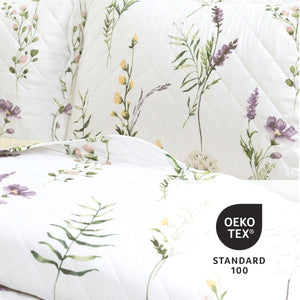 LushDecor Watercolor Wildflower Scallop Edge Floral 3 Piece Quilt Set - view 8
