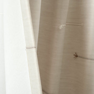 Boho Stripe Clip Jacquard Window Curtain Panel Set
