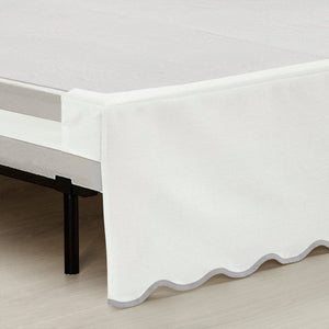 Coastal Chic Scalloped Edge Bed Skirt