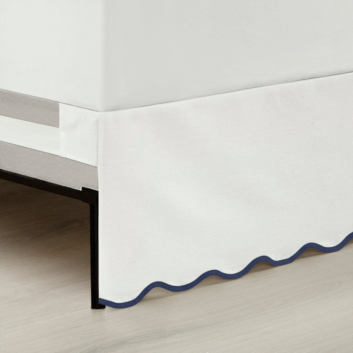 Coastal Chic Scalloped Edge Bed Skirt
