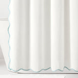 Coastal Chic Scalloped Edge Shower Curtain