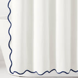 Coastal Chic Scalloped Edge Shower Curtain
