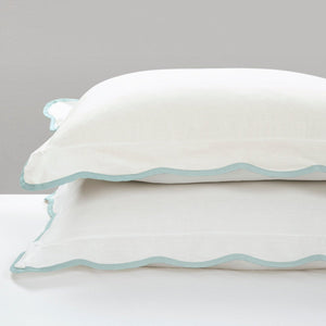 Coastal Chic Scalloped Edge 3 Piece Comforter Set