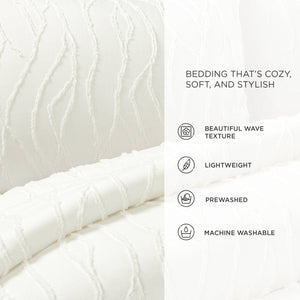 LushDecor Jacquard Wave 3 Piece Comforter Set - view 5