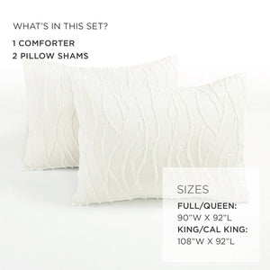LushDecor Jacquard Wave 3 Piece Comforter Set - view 6