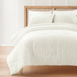 LushDecor Jacquard Wave 3 Piece Comforter Set in Off White
