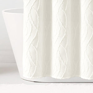 Jacquard Wave Shower Curtain