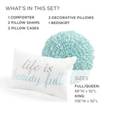 Aprile Reversible Comforter 8 Piece Set