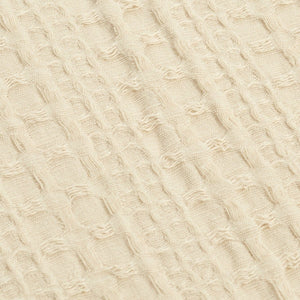 Haniya Solid Waffle Woven Cotton Textured Duvet Cover Set