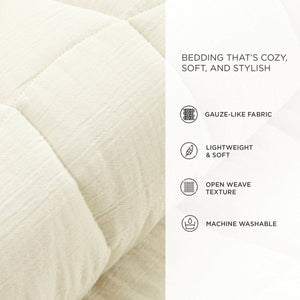 LushDecor Cloud Gauze 3 Piece Quilt Set - view 14