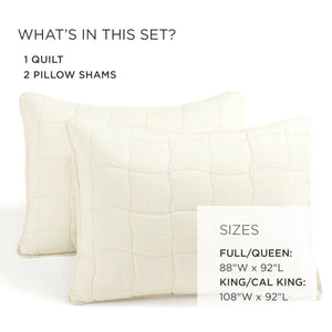 Cloud Gauze 3 Piece Quilt Set