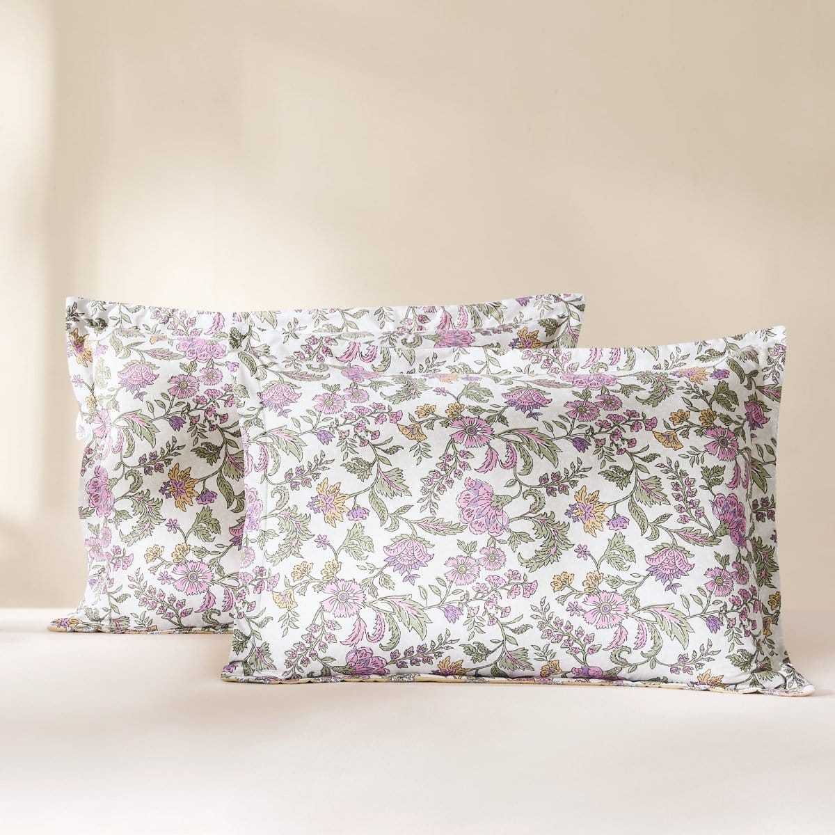 Lillian Block Print Reversible Comforter Set 5Pc
