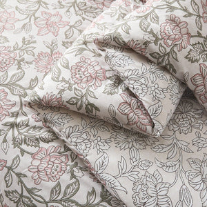 Zara Floral Block Reversible Comforter 5Pc Set