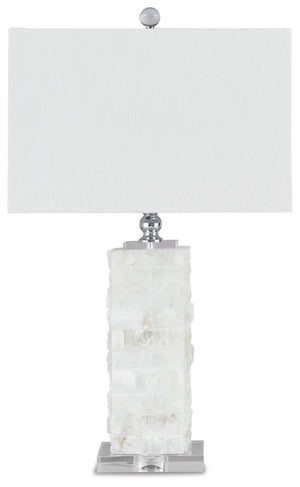 Malise - Alabaster Table Lamp  - White
