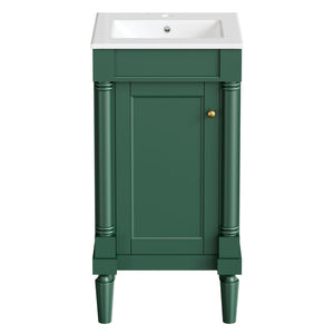 French Style Bathroom Cabinet With Sink, Adjustable Shelf