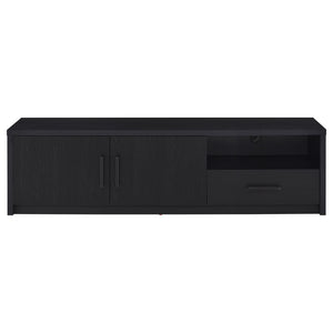 Ian - 2 Door TV Stand Media Console With Storage - Black