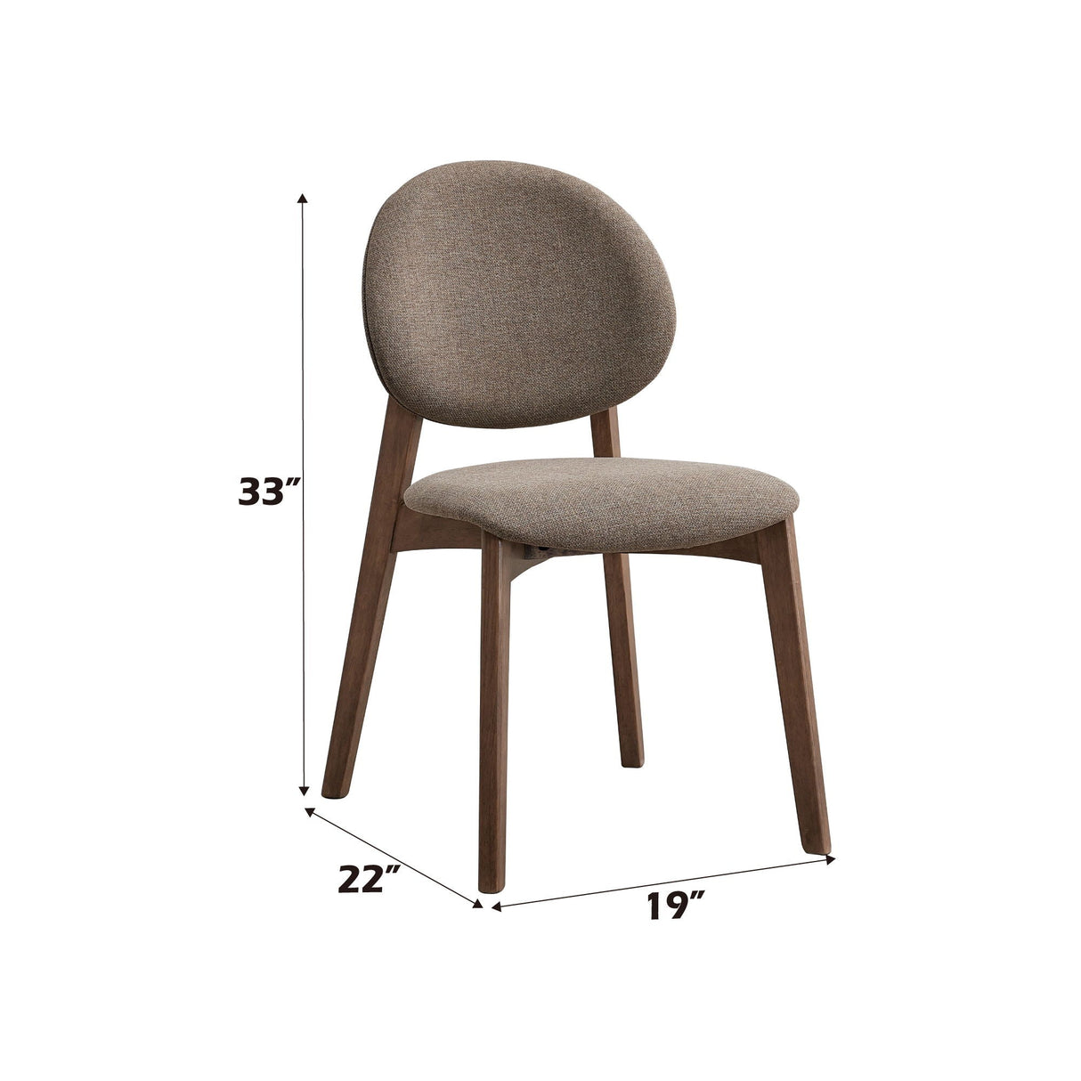 Hadasa Side Chair, Elegant Upholstery (Set of 2)
