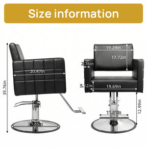 Black Salon Stylist Chair for Home
