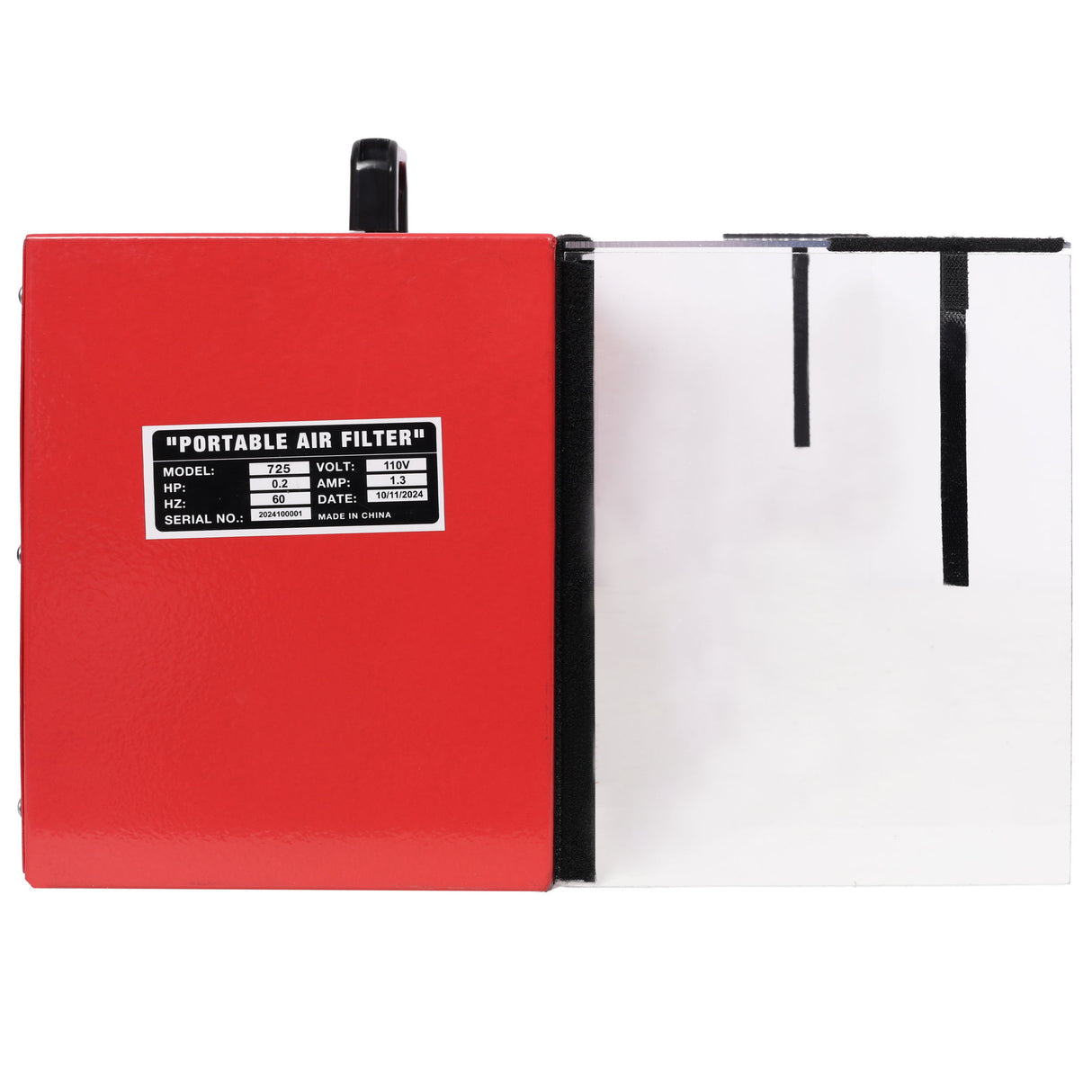 Portable Tabletop Dust Collector With Hepa Filter - Red