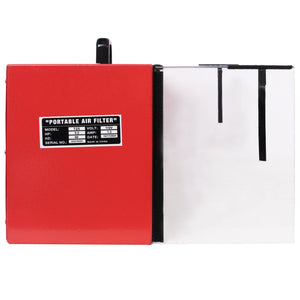 Portable Tabletop Dust Collector With Hepa Filter - Red