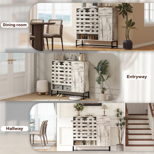 Farmhouse Sideboard Cabinet with Storage