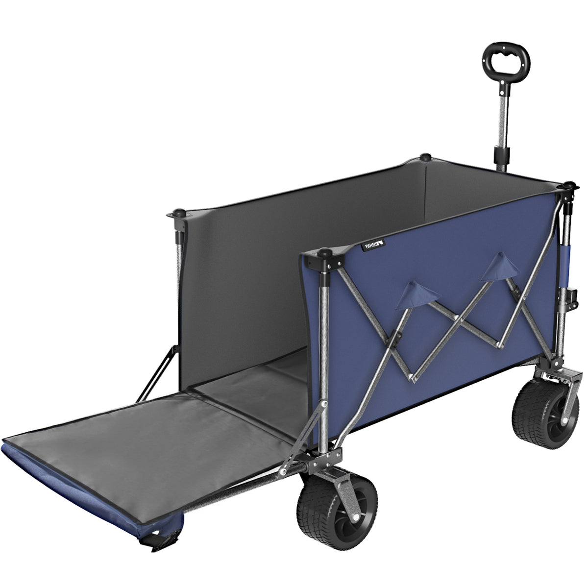 300L Heavy Duty Beach Wagon with Expandable Tailgate - Garden Cart