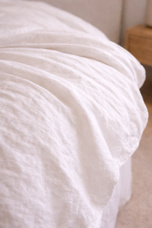 The Messina Washed Cotton 3-Piece Duvet Cover Set