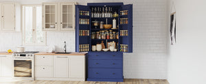 TOPMAX 77inch Farmhouse Kitchen Pantry