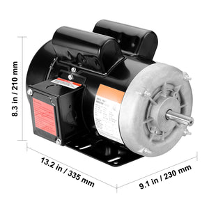 1.5HP Electric Motor 3450 RPM AC 115V/230V