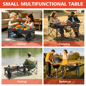 2FT Camping Table with Mesh Desktop, Lightweight & Portable