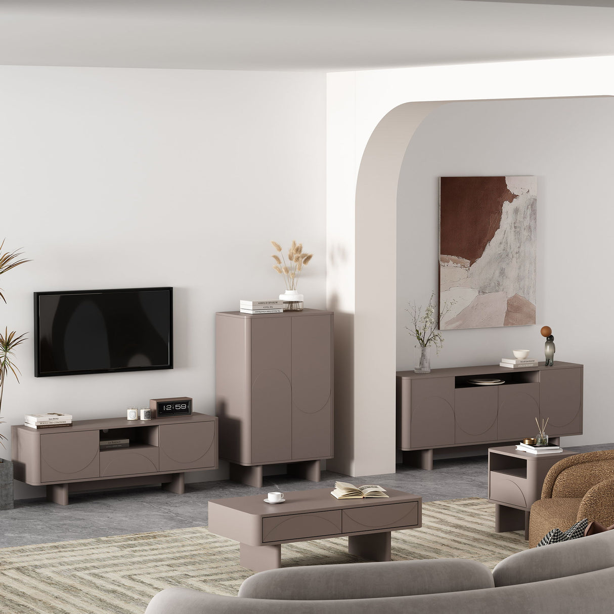 Ella - TV Stand With Adjustable Shelves